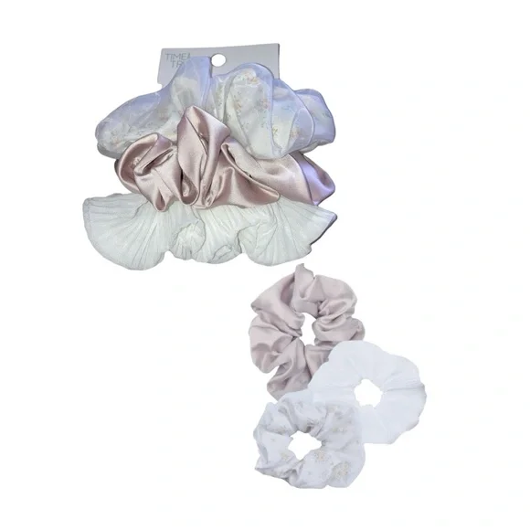 Time And Tru Ivory Ponytail Tie Scrunchie - Picture 11 of 12